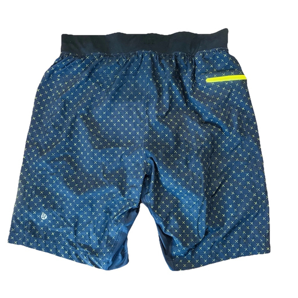 lululemon T.H.E. Short 9" Men Size:M Lined Dark Navy Athletic Gym Sport - Picture 4 of 13